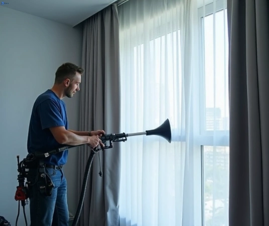 Professional commercial curtain cleaning process equipment Matty Curtain Cleaning ebbw-vale